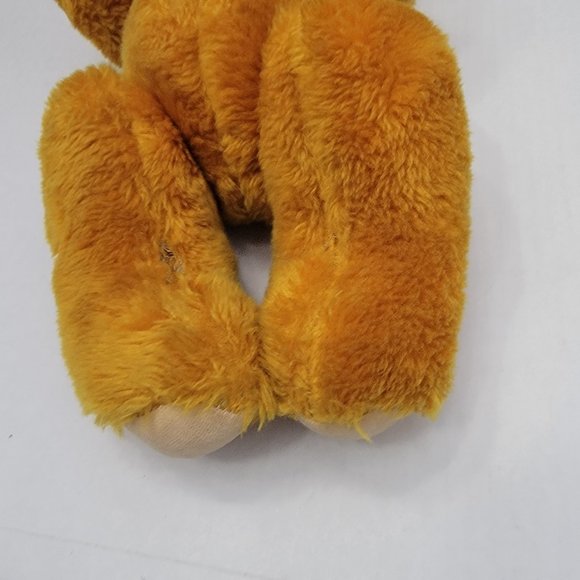 Vintage Old Teddy Bear Jestia Orange Brown #1005 Jointed Made in Japan Antique - Picture 12 of 15